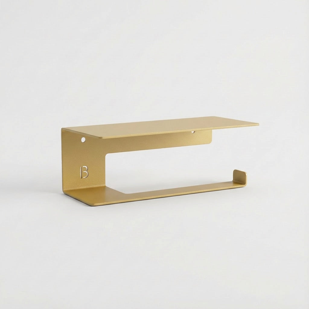 Porte Papier Toilette Mural avec Tablette