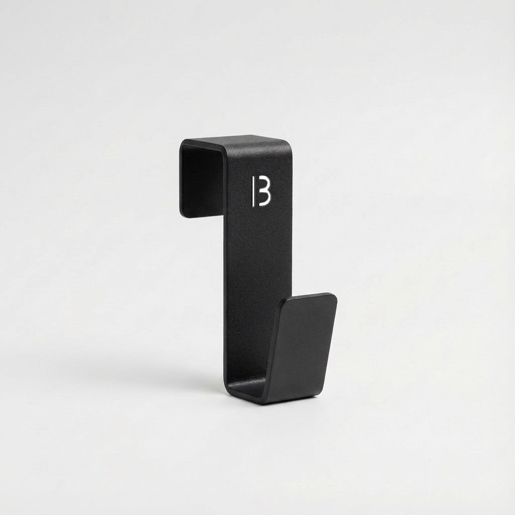 Patère Radiateur de salle de bain ou meuble noir