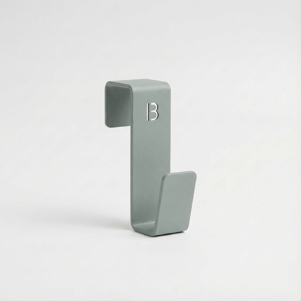 Patère Radiateur de salle de bain ou meuble vert de gris